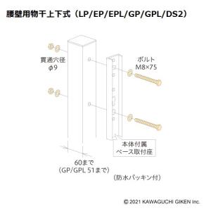 川口技研 室内用ホスクリーン 昇降式操作ヒモタイプ UTM-L 1710mm 室内