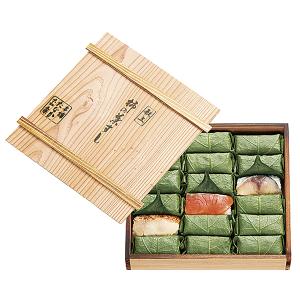 お中元 内祝 御祝 ギフト 柿の葉すし本舗たなか 柿の葉すし木箱詰合せ