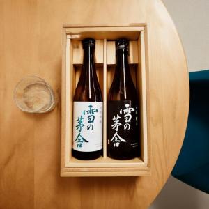 日本酒 雪の茅舎 純米吟醸・山廃純米セット 化粧箱入り プレゼント 爆買｜maruichipart1
