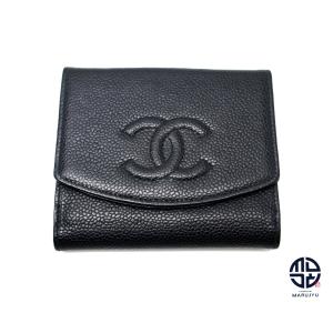 CHANEL（シャネル） 黒 キャビアスキン マトラッセ ゴールド金具 2