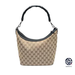 GUCCI グッチ バンブー GGキャンバス ショルダーバック｜marujyu78-brand