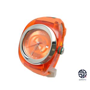 GUCCI グッチ SYNC シンク 137.1 オレンジ メンズ 腕時計 クオーツ QZ 電池式｜marujyu78-brand