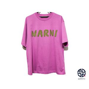 MARNI マルニ ロゴ Tシャツ レディース 半袖 服 アパレル サイズ38｜marujyu78-brand