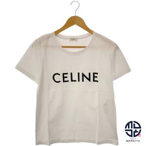 CELINE セリーヌ ロゴ Tシャツ 白 ホワイト 2X314916G ブランド アパレル レディース Lサイズ 服｜marujyu78-brand