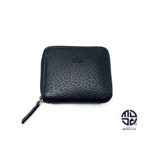 GUCCI（グッチ） GGマーモント 黒 ブラック カーフ ラウンドファスナー