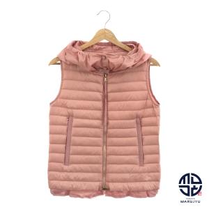 MONCLER モンクレール EBLE GILET ピンク 裾フリル ダウンベスト 薄手 レディース 服 サイズ00 アパレル｜marujyu78-brand