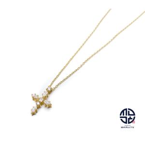 AHKAH（アーカー） スピンドリー クロス ネックレス K18イエロー