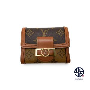 LOUIS VUITTON ルイヴィトン モノグラムリバース ポルトフォイユ ドーフィーヌ コンパクト M68725 サイフ 財布｜marujyu78-brand