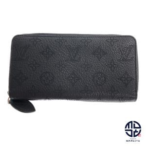 LOUIS VUITTON ルイヴィトン マヒナ ノワール 黒 ジッピーウォレット M61867 長財布 サイフ｜marujyu78-brand