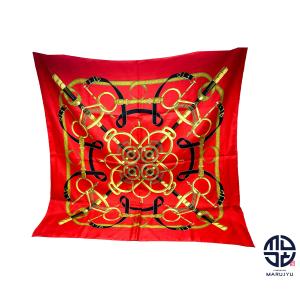 GUCCI（グッチ） スカーフ シルク ブルー バンダナ シルク100％ : JP