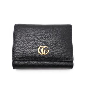 GUCCI グッチ 黒 Wホック3つ折り財布｜marujyu78-brand