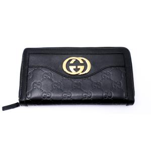 GUCCI グッチ 黒 ジッピーウォレット 長財布｜marujyu78-brand