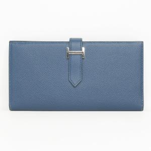 HERMES（エルメス） ベアン □E刻印 二つ折り長財布 クシュベル レッド
