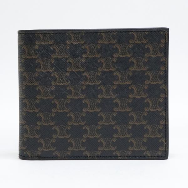 CELINE セリーヌ トリオンフキャンバス コインコンパートメント付きバイフォールドウォレット 2...