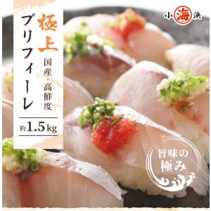 ブリ ぶり 鰤 新物 ブリフィーレ 約1.5kg お刺身｜marukai