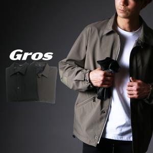 コーチジャケット メンズ Gros コーデュラ ライディングジャケット 防風 撥水加工