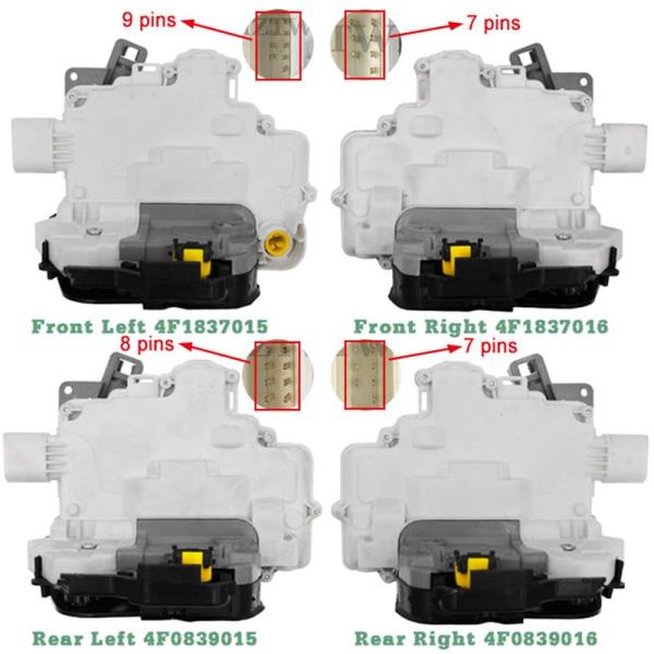 ドアロックアクチュエータ フロント リア アウディ a3 a6 8p1 8p7 c6 a8 r8 シ...