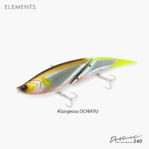 エレメンツ ダヴィンチ240SW ♯Gorgeous OCHIAYU ソルトウォーター シーバス ルアー ビッグベイト