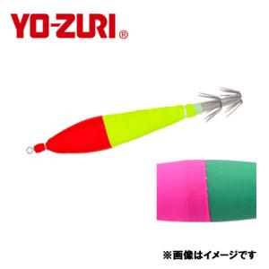 YO-ZURI ヨーヅリ 浮きスッテカン 4.0号 赤白オーロラ2本入り ピンク