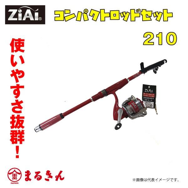 ZiAi コンパクトロッドセット210 ロッド リール 堤防