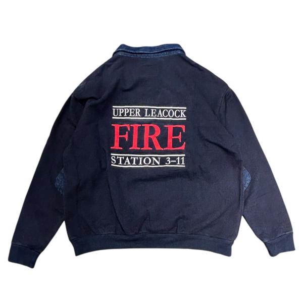 【XXXXL】USA古着 USA製 GAME Workwear ネイビー ラガーシャツ スエット ト...