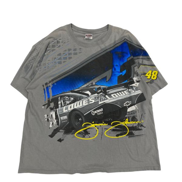 【XXL】USA 古着 チェイス CHASE NASCAR LOWE'S 大判プリント Tシャツ 半...