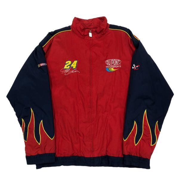 【L】USA 古着 CHASE AUTHENTIC ナイロンジャケット レーシングナイロンジャケット...