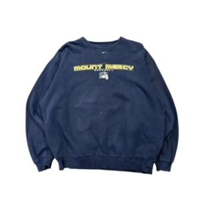 【XL】USA古着　古着　NIKE　BASEBALL　MOUNTMERCY　ロゴ　トレーナー　スウェ...