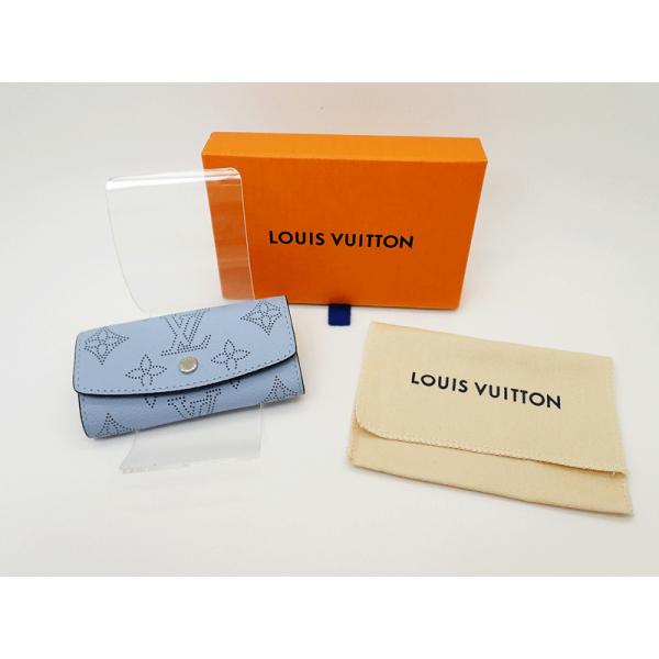 ルイヴィトン Louis Vuitton LV マヒナ ミュルティクレ4 ブルーニュアージュ 未使用...