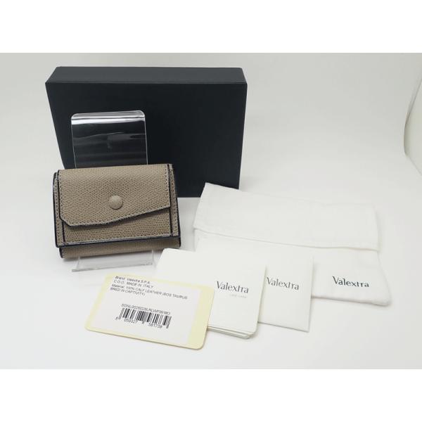 【未使用】Valextra ヴァレクストラ 箱付  三つ折り財布 ミニ財布  コンパクト Valex...