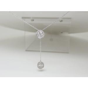 K18一粒ダイヤモンドネックレス 0.4ctUP Dカラー VVS2 トリプル