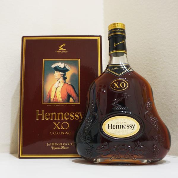 【未開栓】Hennessy ヘネシー XO クリアボトル ゴールドキャップ 金キャップ ブランデー ...