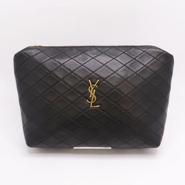 未使用 YVES SAINT LAURENT イヴサンローラン YSL ギャビー ポーチ カサンドラ...