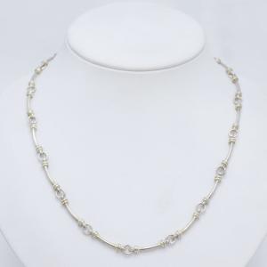 SV925 シルバー チェーン ネックレス 約45cm 重量約23.5g レディース アクセサリー silver necklace accessory spain製 中古 送料無料！！