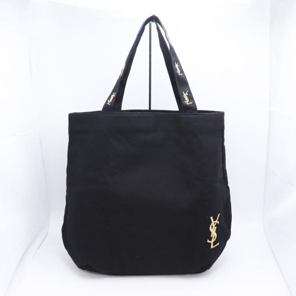 YVES SAINT LAURENT イヴサンローラン YSL トートバッグ ブラック ピンク キャ...