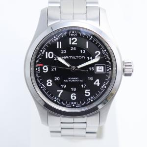 HAMILTON ハミルトン カーキ フィールド H70455133 自動巻き ブラック文字盤 裏スケルトン メンズ 腕時計 稼働 中古 極美品 送料無料！！