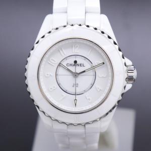CHANEL シャネル J12 ファントム H6345 33mm セラミック ホワイト クォーツ レディース 腕時計 稼働 美品 正規店購入 送料無料！！