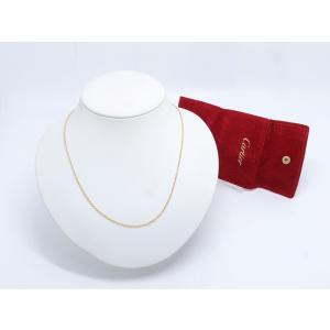 Cartier カルティエ 750 K18 YG デザイン　チェーンネック　ネックレス　重量4.9ｇ　ネック45ｃｍ　中古美品　送料無料！！