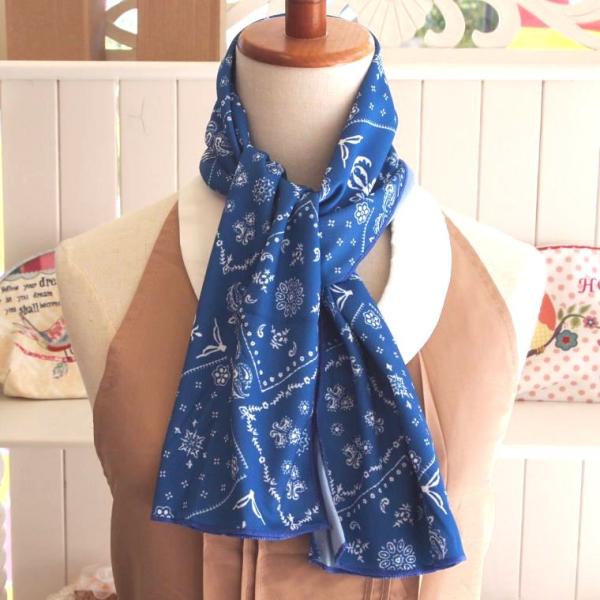 メール便で送料無料！濡らして振ってひんやり冷たい！ウェーブクールタオル【バンダナ】