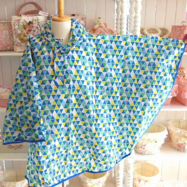 メール便で送料無料！子供用カッパ キッズレインポンチョ【さんかくＢＬ】