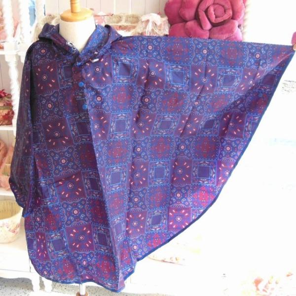 メール便で送料無料！子供用カッパ キッズレインポンチョ【バンダナＮＶ】