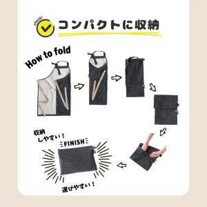 AND PACKABLE エプロン 可愛い ポ...の詳細画像4