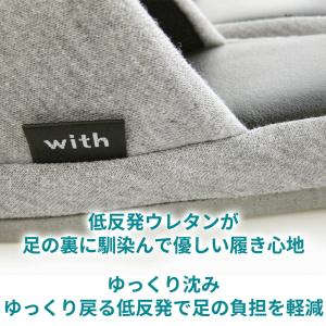 スリッパ ルームシューズ 室内用 低反発 オフ...の詳細画像1