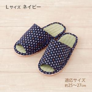 い草スリッパ 和風水玉 1足 ドット柄 室内 ...の詳細画像4