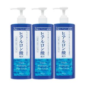 化粧水 保湿 大容量 全身使える お徳用 無香料 3種のヒアルロン酸配合スキンローション 600ml 2本＋1本｜marumall