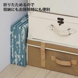 拭けて畳めるキッチンマット 花 ワイドロング ...の詳細画像2