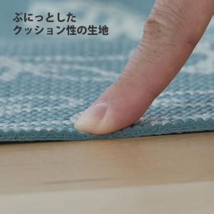 拭けて畳めるキッチンマット 花 ワイドロング ...の詳細画像3