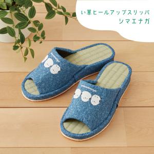 来客用スリッパ い草ヒールアップスリッパ シマエ...の商品画像