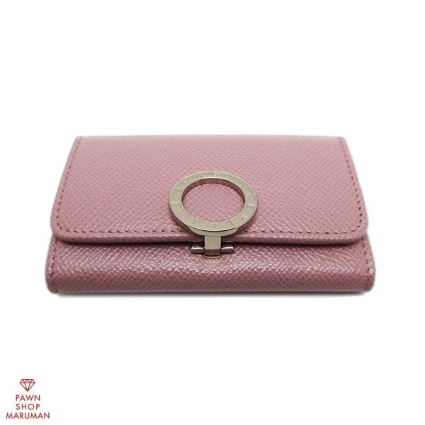 BVLGARI ブルガリ ブルガリブルガリ 6連キーケース 282865 カーフレザー ダークピンク...