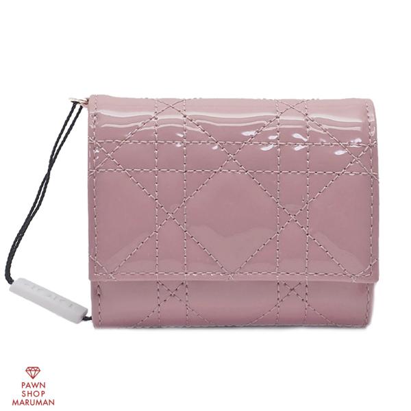 Christian Dior クリスチャンディオール レディディオール ロータスウォレット S018...